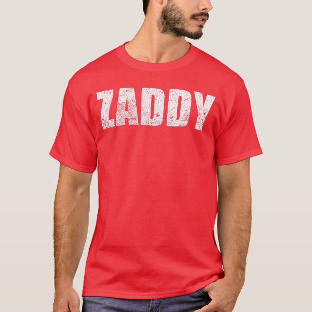 Camiseta Zaddy boyfriend retro (Anverso)
