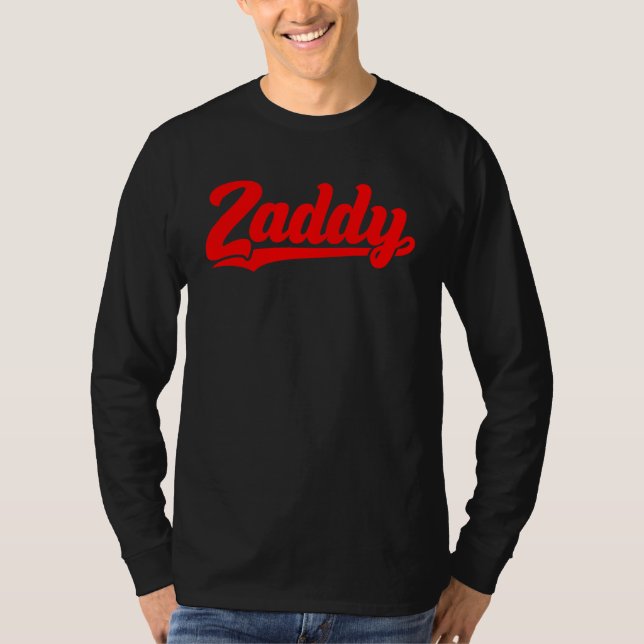 Camiseta Zaddy retro player typography fashion pocket (Anverso)
