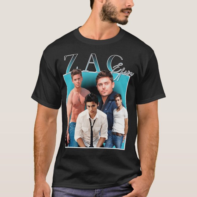 Camiseta Zaf Efron Bolton Actor (Anverso)