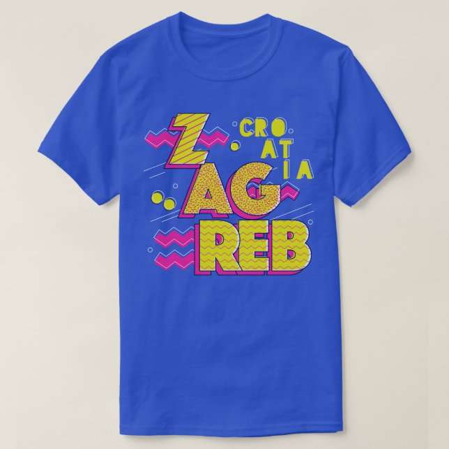 Camiseta Zagreb Croacia de los años 90 (Diseño del anverso)