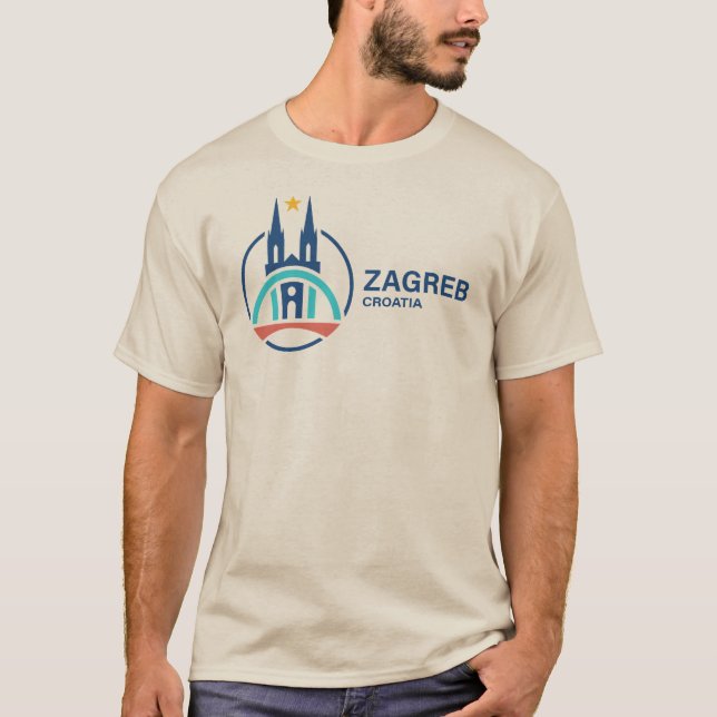 Camiseta Zagreb Croatia Europe (Anverso)