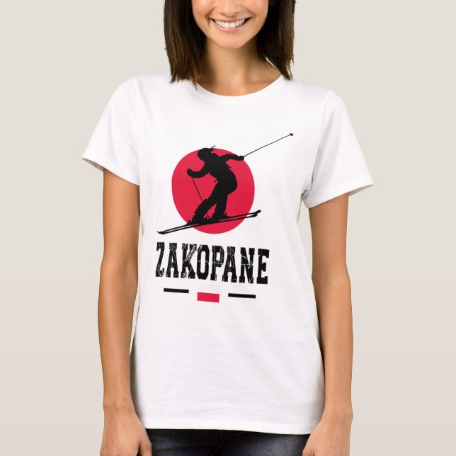 Camiseta Zakopane Poland Ski Resort Tatra Polish Skiing Sou (Anverso)