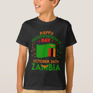 Camiseta Zambia 61º Día de la Independencia Orgullo zambian