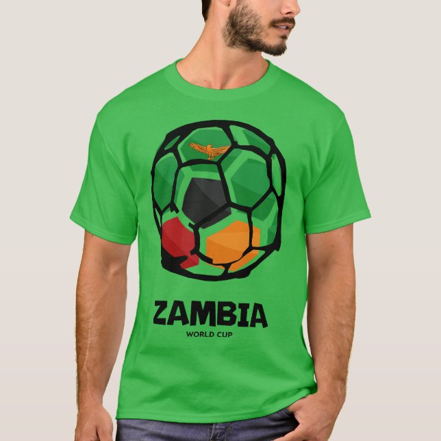Camiseta Zambia Country Flag (Anverso)