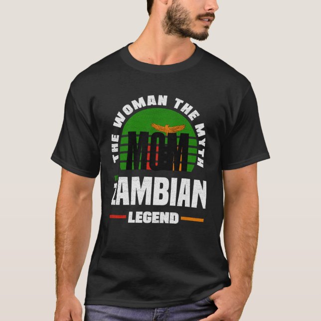 Camiseta Zambia: Día de la Madre de bandera zambiana (Anverso)