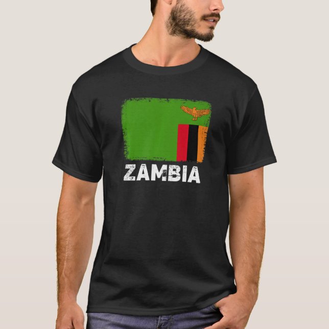 Camiseta Zambia Flag  Support Zambian People Women Men (Anverso)