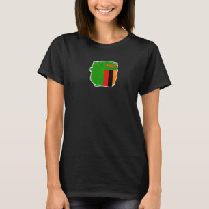 Camiseta Zambia Orgullosa bandera zambiana 2