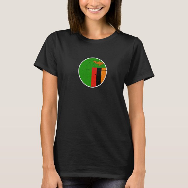 Camiseta Zambia Proud Zambian Flag  3 (Anverso)