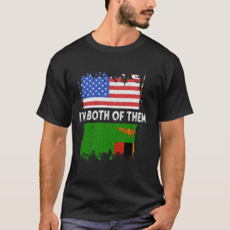 Camiseta Zambia Soy Ambos Vintage USA América Zambia