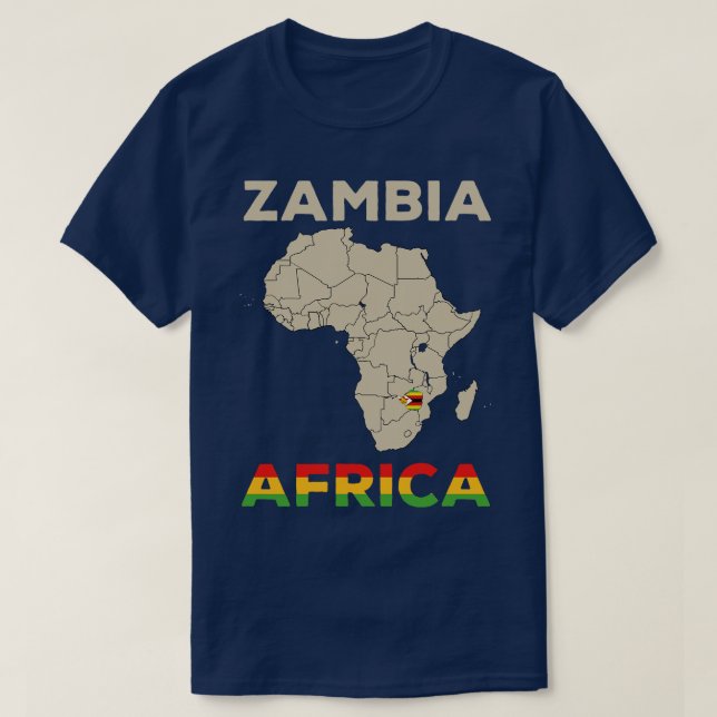 Camiseta ZambiaÁfrica 1 (Diseño del anverso)