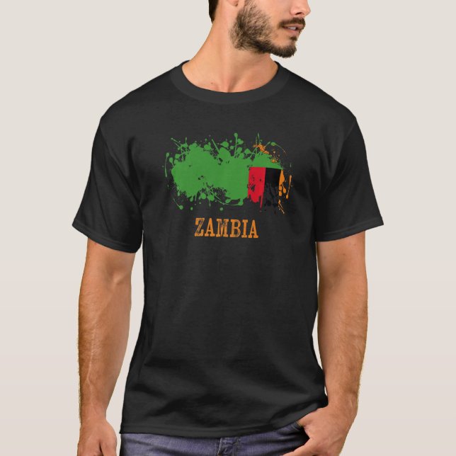 Camiseta Zambian enthusiasts for Zambia and Zambia   (Anverso)