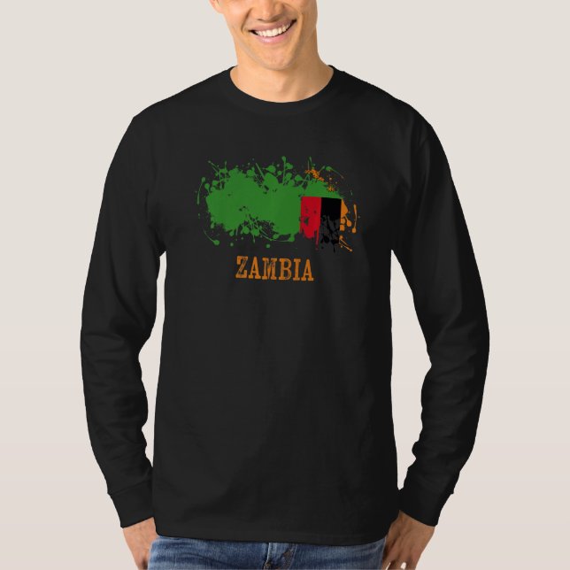 Camiseta Zambian enthusiasts for Zambia and Zambia   (Anverso)
