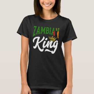 Camiseta Zambian King Zambian Zambia Zambian Flag