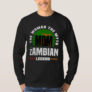 Camiseta Zambian Zambia Zambian Flag Mothers Day