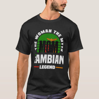 Camiseta Zambian Zambia Zambian Flag Mothers Day