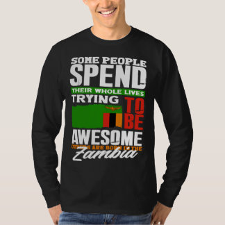 Camiseta Zambiano Zambia Bandera Zambiana Cita