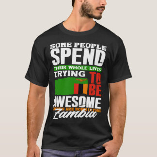 Camiseta Zambiano Zambia Bandera Zambiana Cita