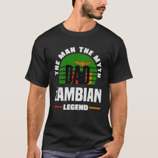 Camiseta Zambiano Zambia Bandera Zambiana Día del Padre
