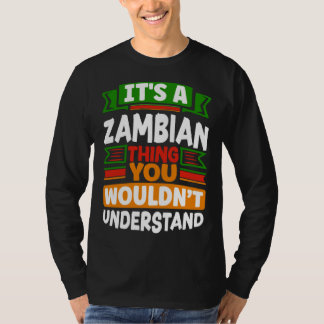 Camiseta Zambiano Zambia Bandera Zambiana Es Una Cosa Zambi