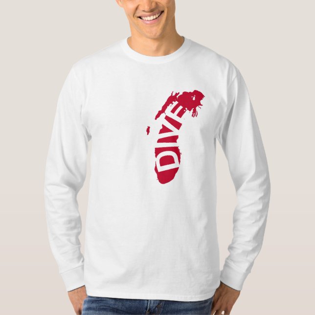 Camiseta Zambullida el lago Michigan (Anverso)