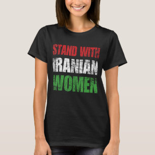 Camiseta Zan Zendegi Azadi Mujer Persa Mano de Libertad