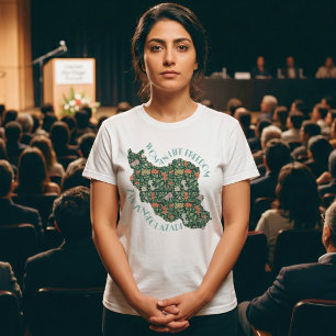 Camiseta Zan Zendegi Azadi Regalo Persa Verde