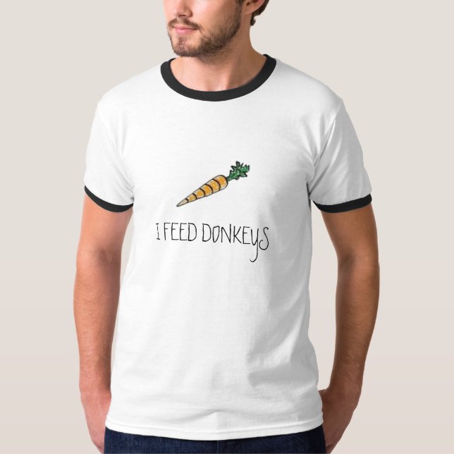 Camiseta zanahoria, ALIMENTO BURROS (Anverso)