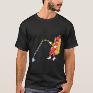 Camiseta Zanahoria en Barco en Pesca con Caña de Pescar