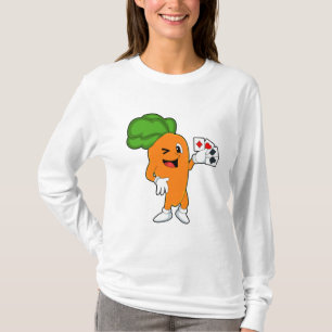 Camiseta Zanahoria en Poker con tarjetas de Poker