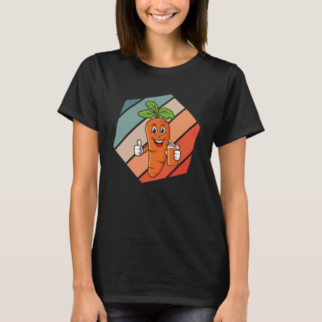 Camiseta Zanahoria nutricionista para dietista y vegan 2 (Anverso)