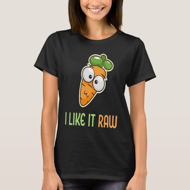 Camiseta Zanahoria Vegetable Me Gusta El Estilo De Vida Veg (Anverso)