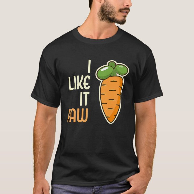 Camiseta Zanahoria Vegetable Me Gusta El Estilo De Vida Veg (Anverso)