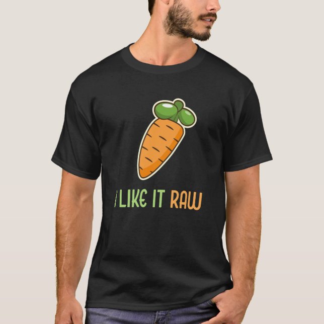 Camiseta Zanahoria Vegetable Me Gusta El Estilo De Vida Veg (Anverso)