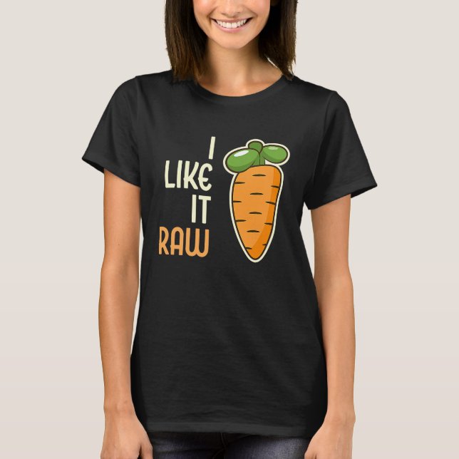 Camiseta Zanahoria Vegetable Me Gusta El Estilo De Vida Veg (Anverso)