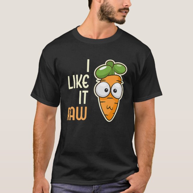 Camiseta Zanahoria Vegetable Me Gusta El Estilo De Vida Veg (Anverso)