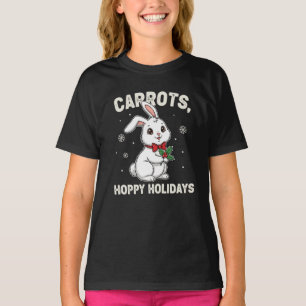 Camiseta Zanahorias Felices Fiestas – Conejito Navideño Ado