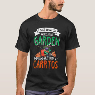 Camiseta Zanahorias Vegan Gardening Jardín Jardín Vegetable