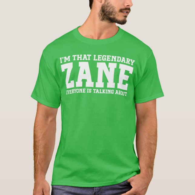Camiseta Zane Personal Name Funny Zane friends (Anverso)