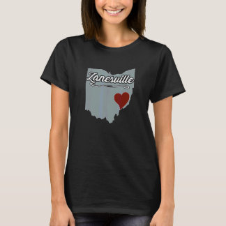 Camiseta Zanesville Ohio OH Ciudad Estado EE. UU. Recuerdo