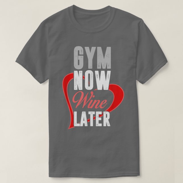 Camiseta Zany Brainy Workout Gym Now Wine DespuésFitness 16 (Diseño del anverso)