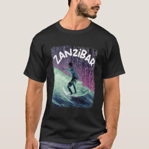 Camiseta Zanzibar Friki Surf Playa Palmeras Vacaciones