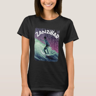 Camiseta Zanzibar Friki Surfing Playa Palmeras Vacaciones