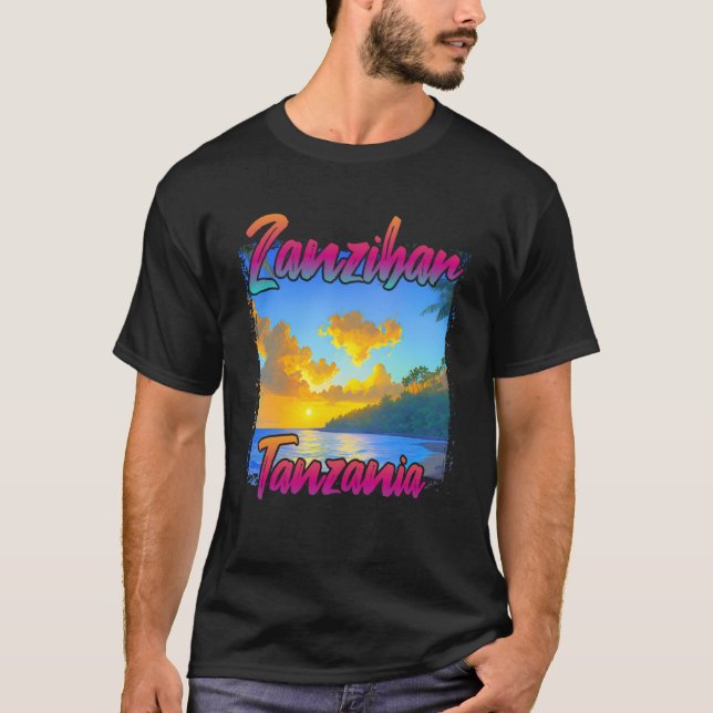 Camiseta Zanzibar Sunset (Anverso)