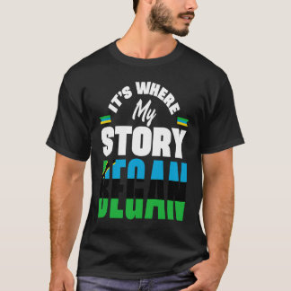 Camiseta Zanzíbar Zanzibari Bandera de Zanzíbar Es Donde Mi
