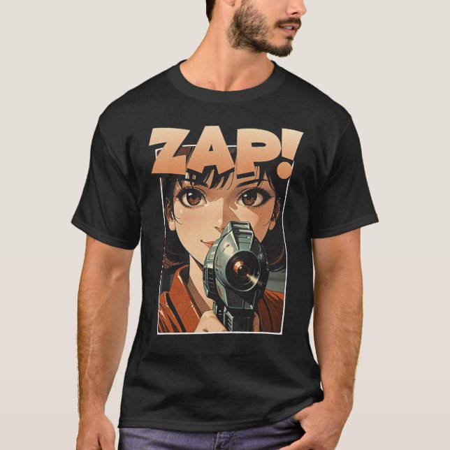 Camiseta ¡Zap! Anime Vintage (Anverso)