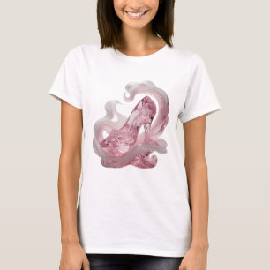Camiseta Zapatilla de cristal rosa Snappy diseño atrevido