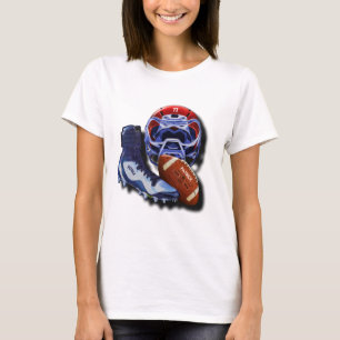 Camiseta Zapato de la bola del casco del fútbol americano 