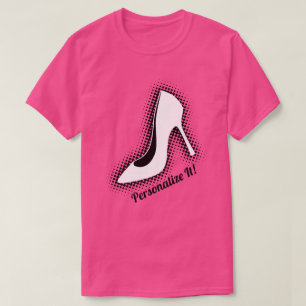 Camiseta Zapato de tacón alto retro