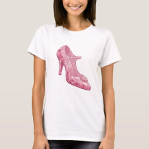 Zapato de VIDRIO rosa LLAMATIVO Diseño personaliza