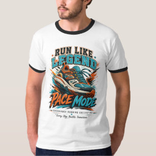Camiseta Zapato Deportivo Retro Modo Leyenda Carrera Arte